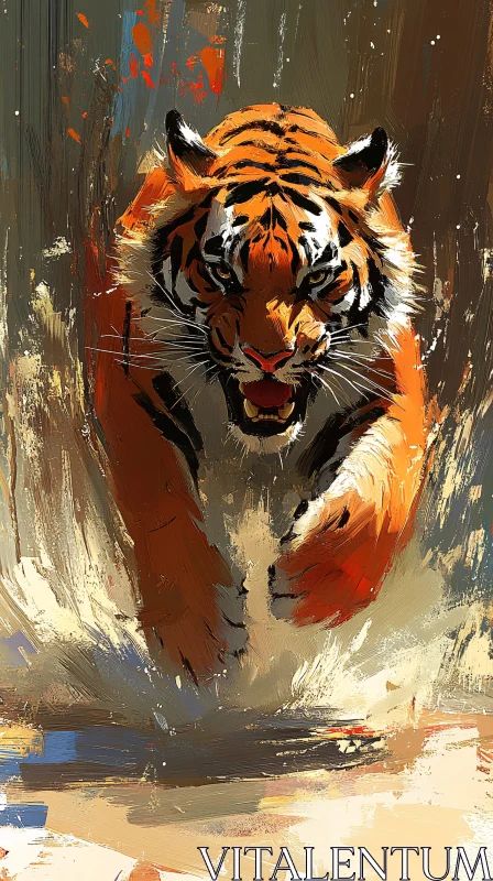 Dynamic Tiger Art