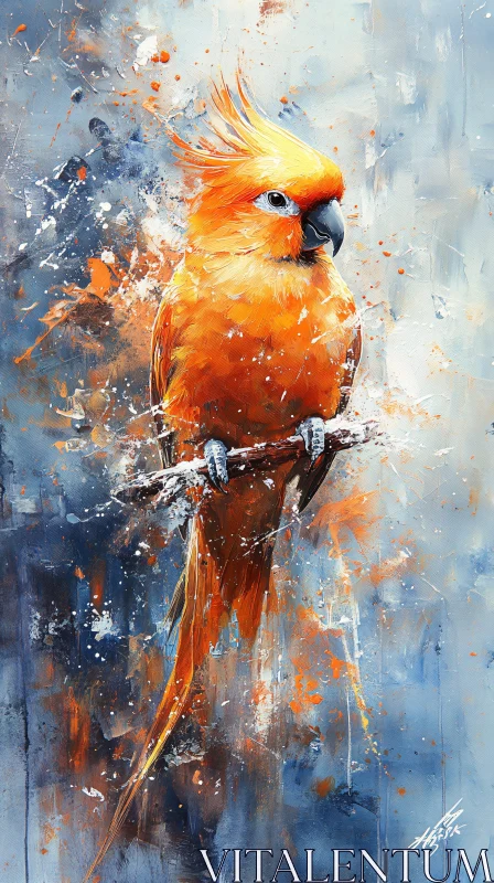 Colorful Parrot Painting