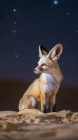 Desert Fox at Night