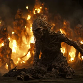 Fiery Demon Apparitions