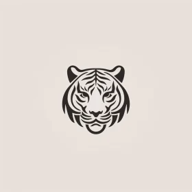 Elegant Abstract Tiger Face Art