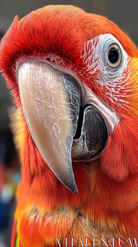 AI ART Detailed Parrot Portrait