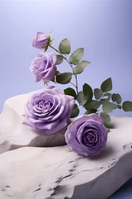 Elegant Lavender Rose Display