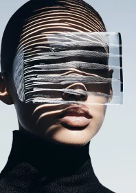 Futuristic Shadow Play in Fashion Photography