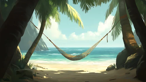 Peaceful Tropical Beach Scene