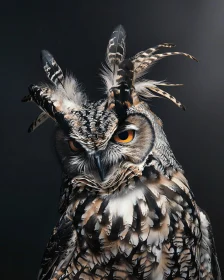 Regal Owl Portrait