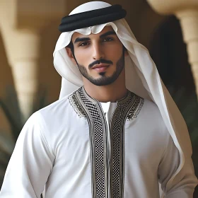 Traditional Middle Eastern Man Portrait