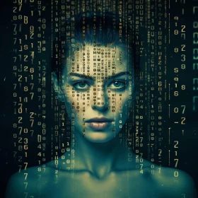 Virtual Data Matrix Portrait