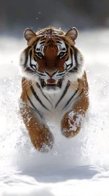 Majestic Tiger in Snow