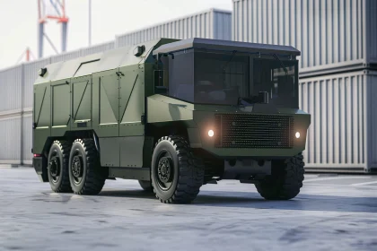 Robust Military Vehicle with Armored Design