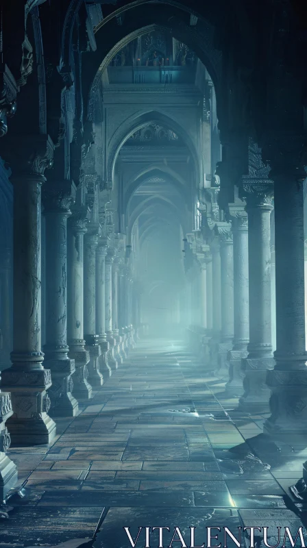 AI ART Enchanting Archways in Soft Light