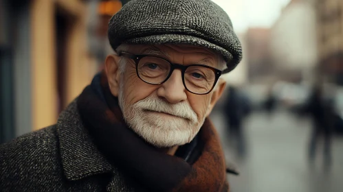 Urban Portrait of an Elderly Gentleman