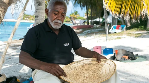 A Weaver and His Craft by the Sea