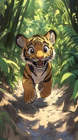 Tiger Cub Adventure in the Jungle