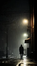 Noir Scene of Solitude