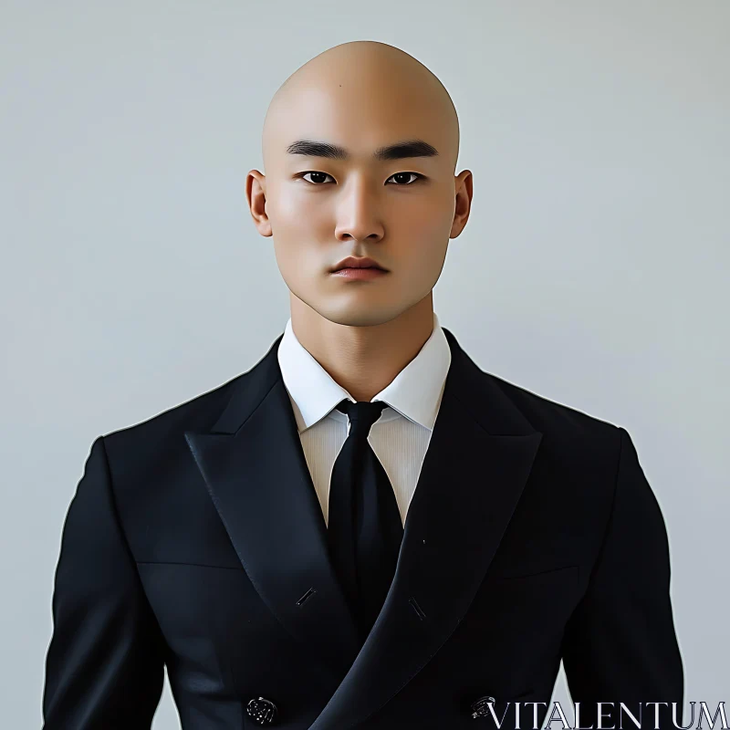 Sharp-Dressed Man in Formal Attire AI Image