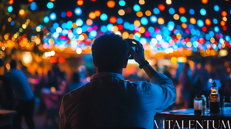 Bokeh Lights Nightlife AI Image