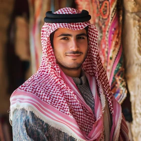 Middle Eastern Man in Traditional Clothing