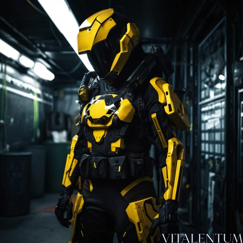 Advanced Robotic Suit Design AI Image