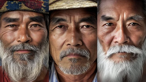 Powerful Expressions of Elderly Men