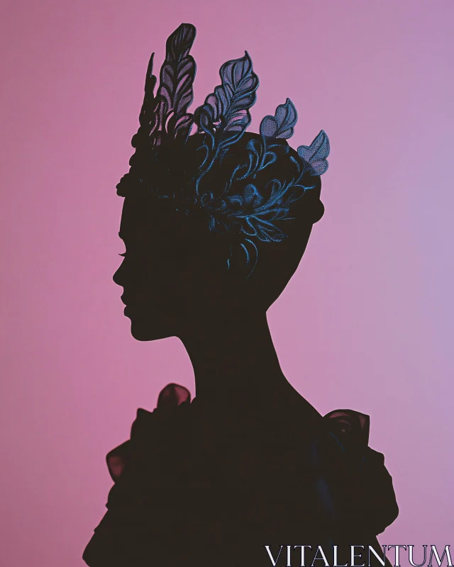 AI ART Silhouette and Headpiece Art