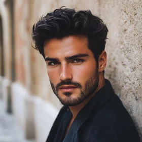 Stylish Man Against Urban Background