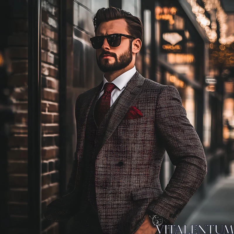 Elegant Man in Urban Setting