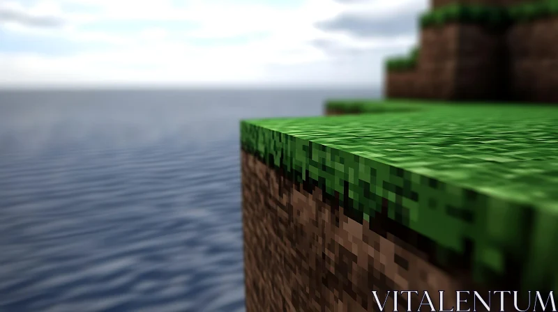 Pixel Art Coastal Terrain in Virtual Reality