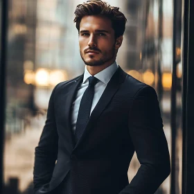 Professional Man in Urban Setting
