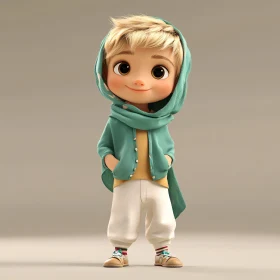 Stylish Animated Child Portrait