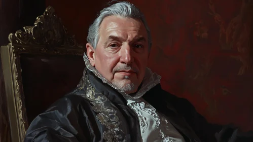 Historical Portrait of a Distinguished Elderly Man