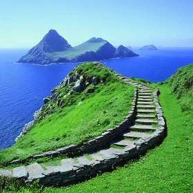 Island Path and Ocean Views