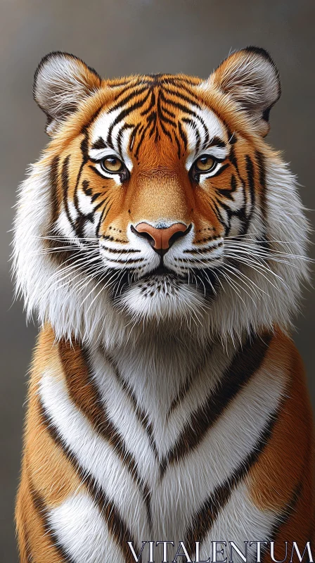 Regal Tiger Animal Portrait AI Image