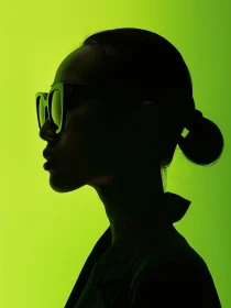 Artistic Silhouette with Sunglasses