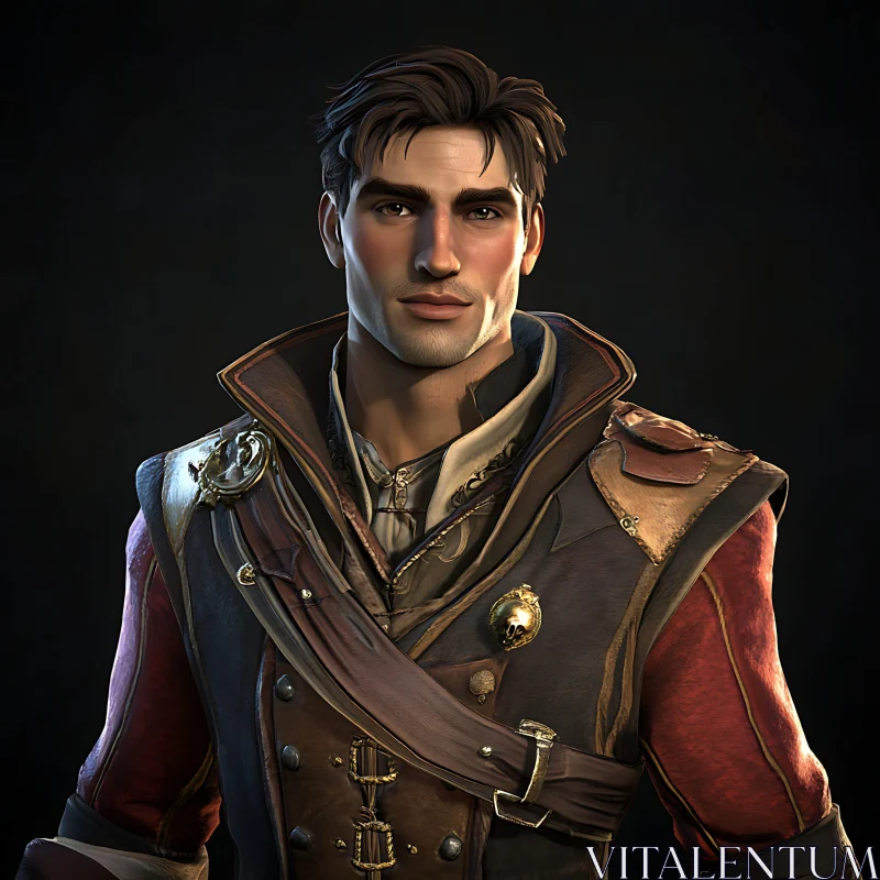 Period Costume Male Character AI Image