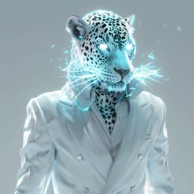 Leopard in Cyber Fashion