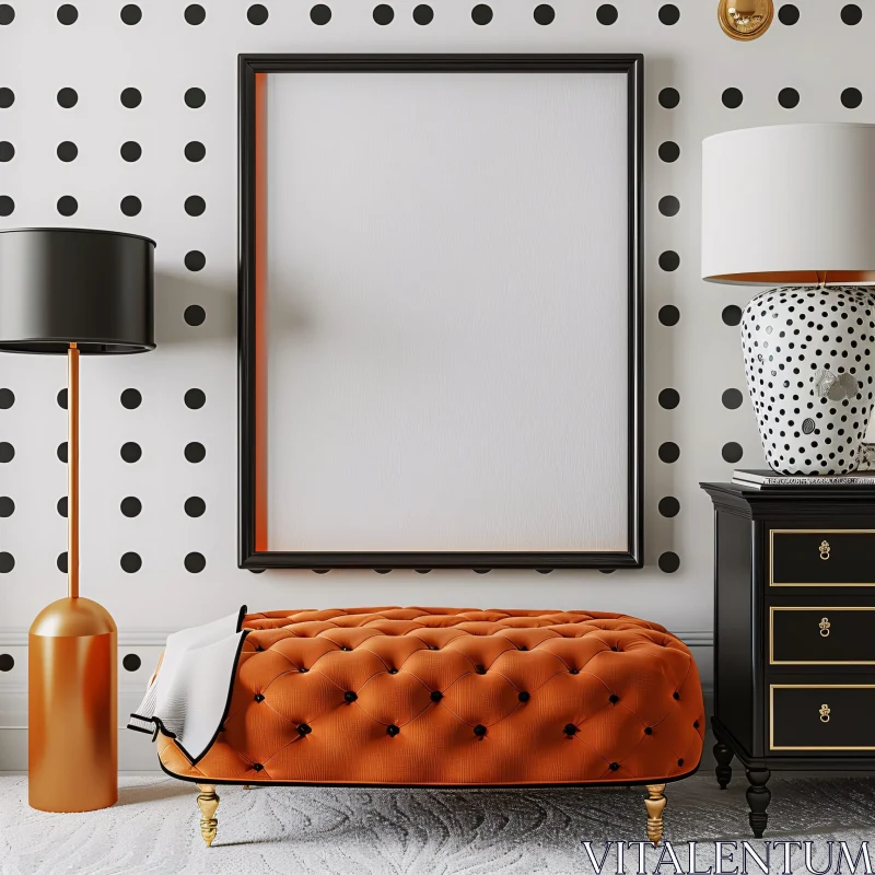 AI ART Modern Polka-Dot Decor