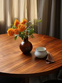 Interior Decor with Flowers and Vase