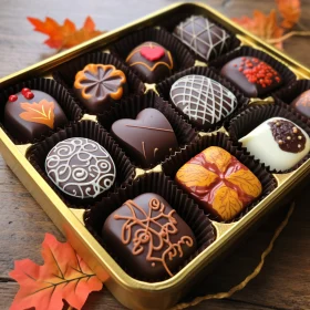 Gourmet Chocolates with Intricate Designs