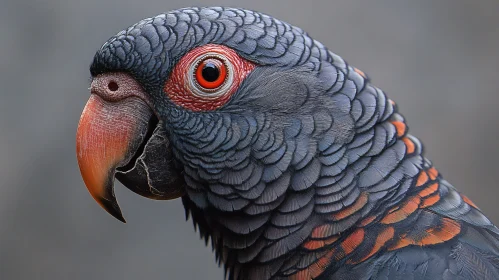 Detailed Parrot Close-Up