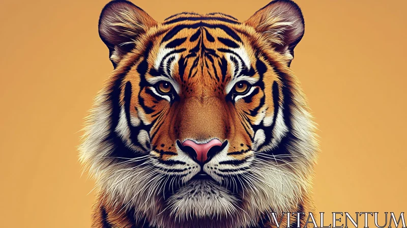 Detailed Tiger Close-Up AI Image