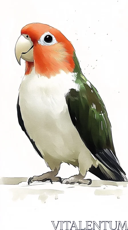 AI ART Vivid Lovebird Portrait