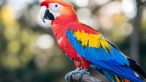 Exotic Parrot with Colorful Plumage