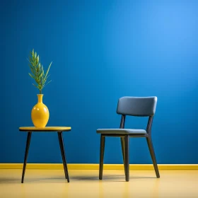 Stylish Blue and Yellow Interior Design