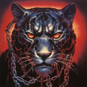 Mysterious Panther in Chains