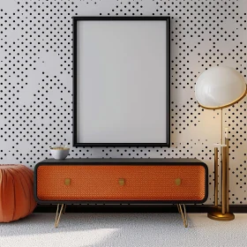 Contemporary Decor in Black and Orange