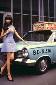 Retro Glamour and Vintage Cars