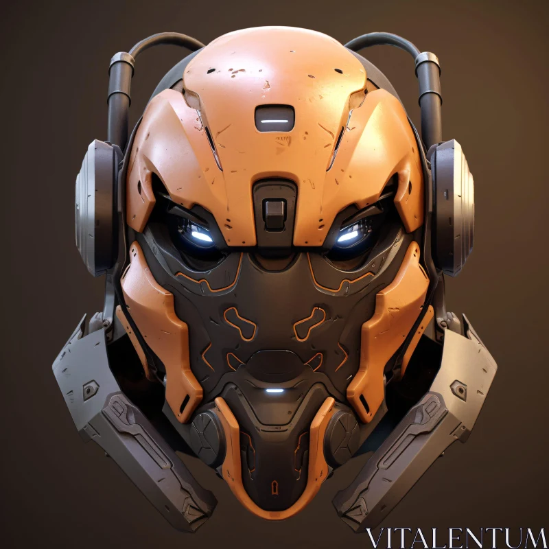 Advanced Technology Cyber Helmet AI Image