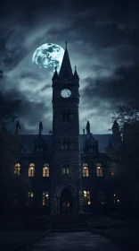 Moonlit Gothic Architecture