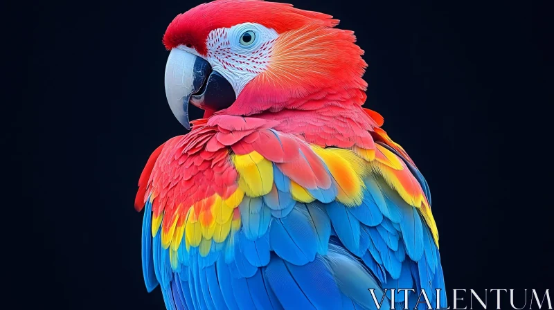 AI ART Colorful Parrot Portrait